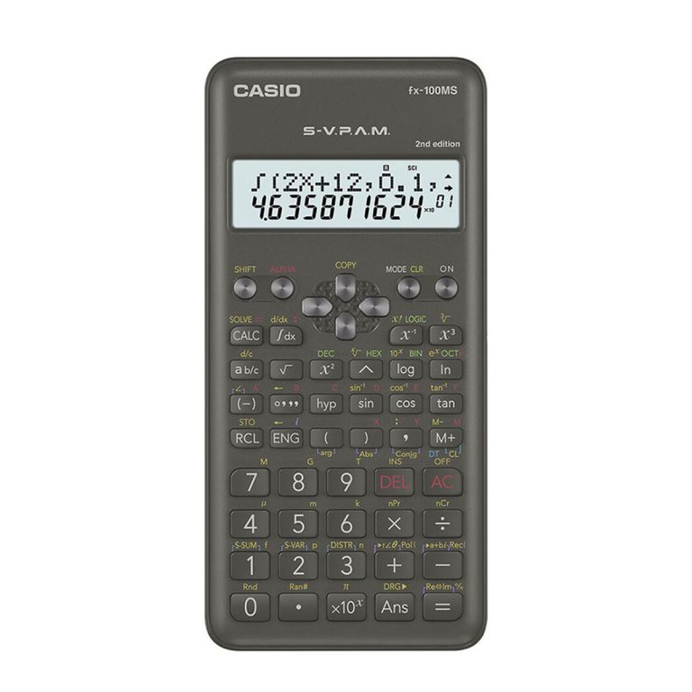 Casio Fx-100MS Black-2nd Edition Non Programmable Scientific Calculator ...